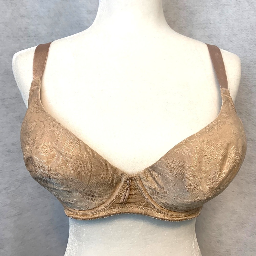 Wacoal Vintage Underwire Bra Women's‎ Beige Size 36D